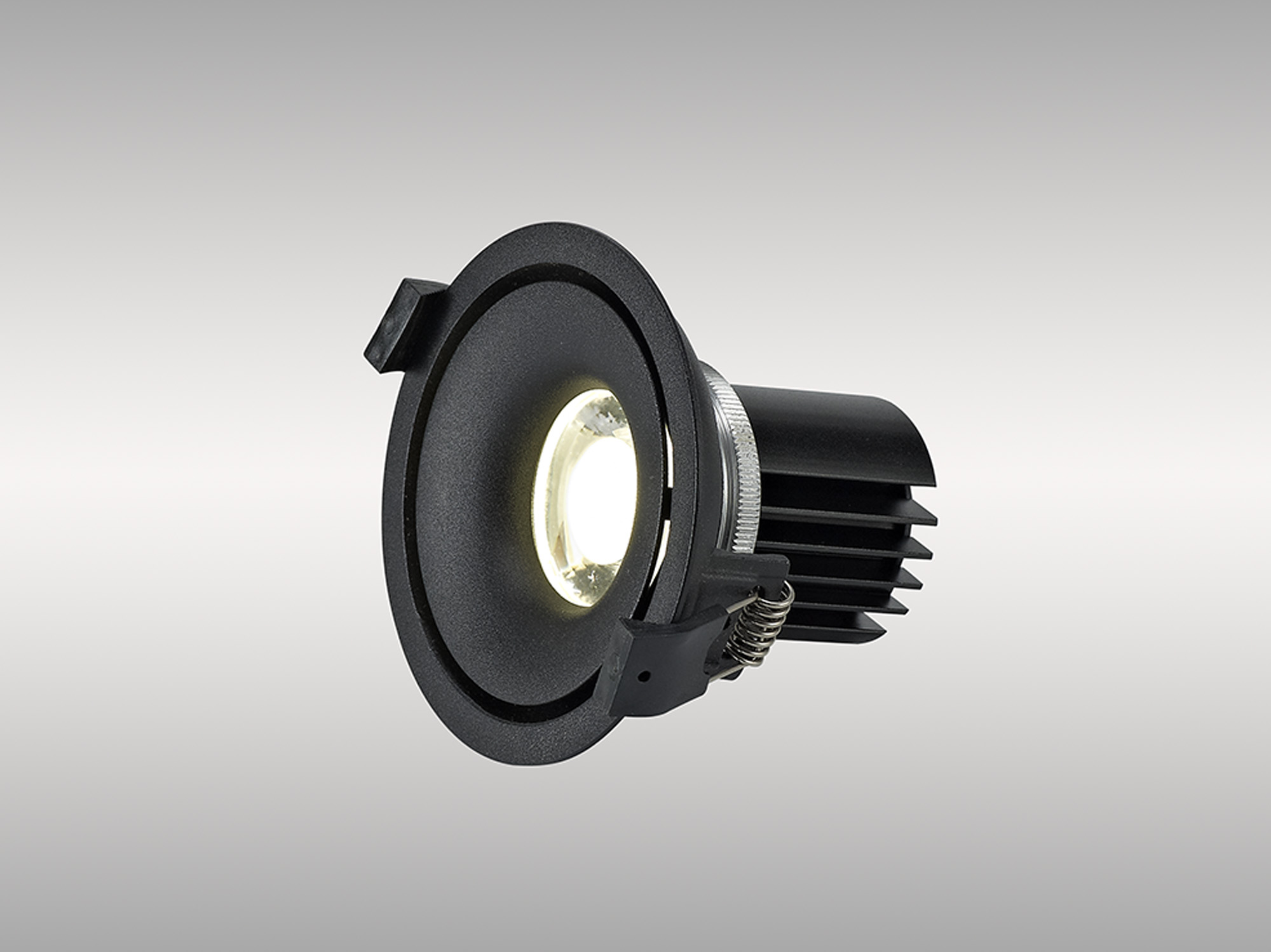 Bolor 9 Tridonic Powered 9W 3000K 840lm 24° CRI>90 LED Engine Black/Black Fixed Recessed Spotlight, IP20 DM202050  Dlux Bolor 9